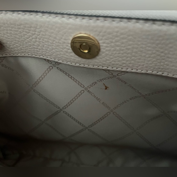 Michael Kors Camille Pebbled Leather Satchel - Picture 5 of 8